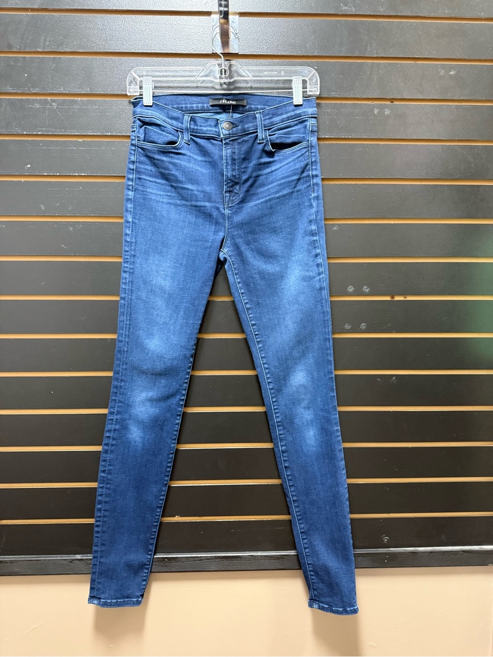 J Brand Maria High Rise Skinny Jeans Size 27 Supreme Stretch Blue Wash